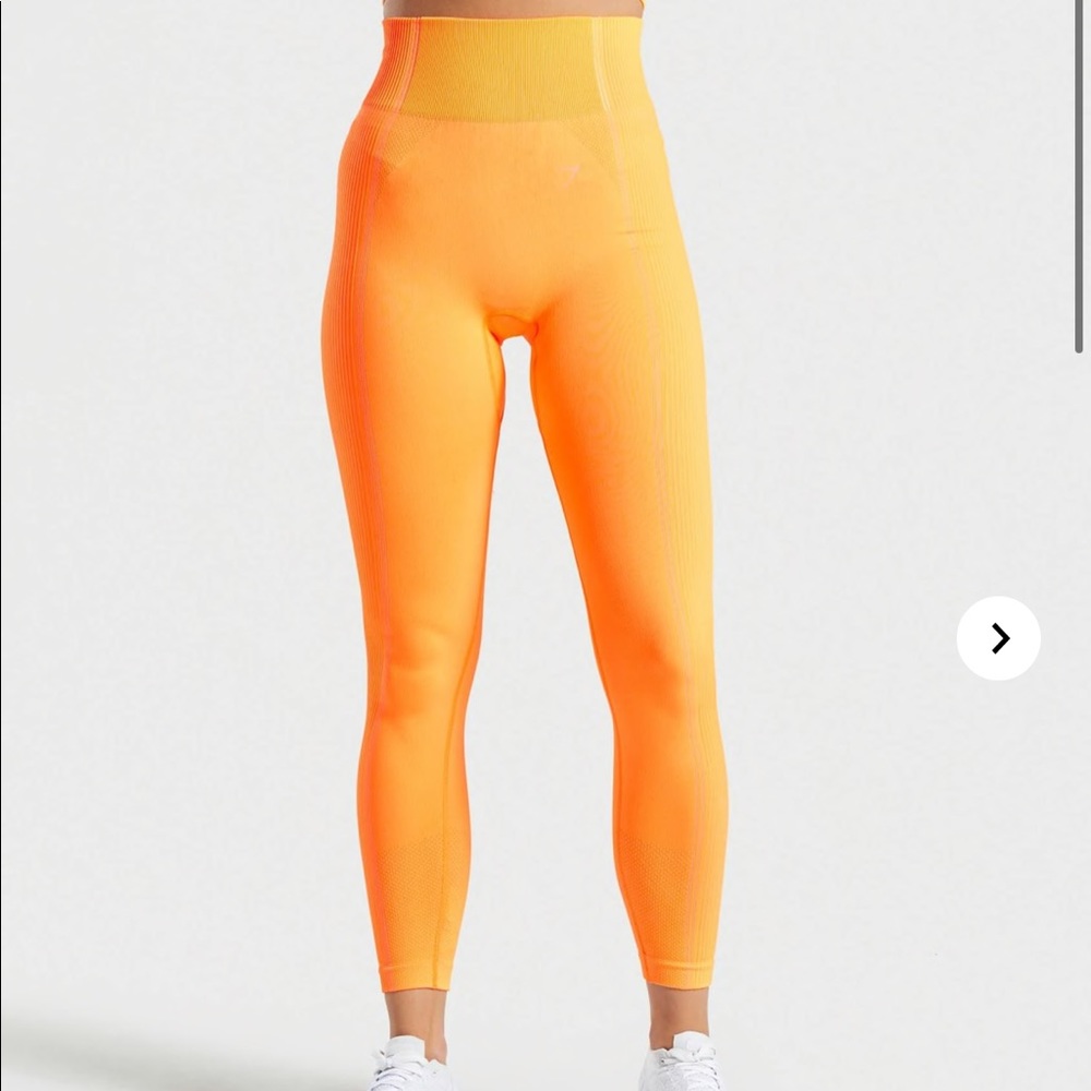 NWT Gymshark Ultra Seamless Orange Leggings
